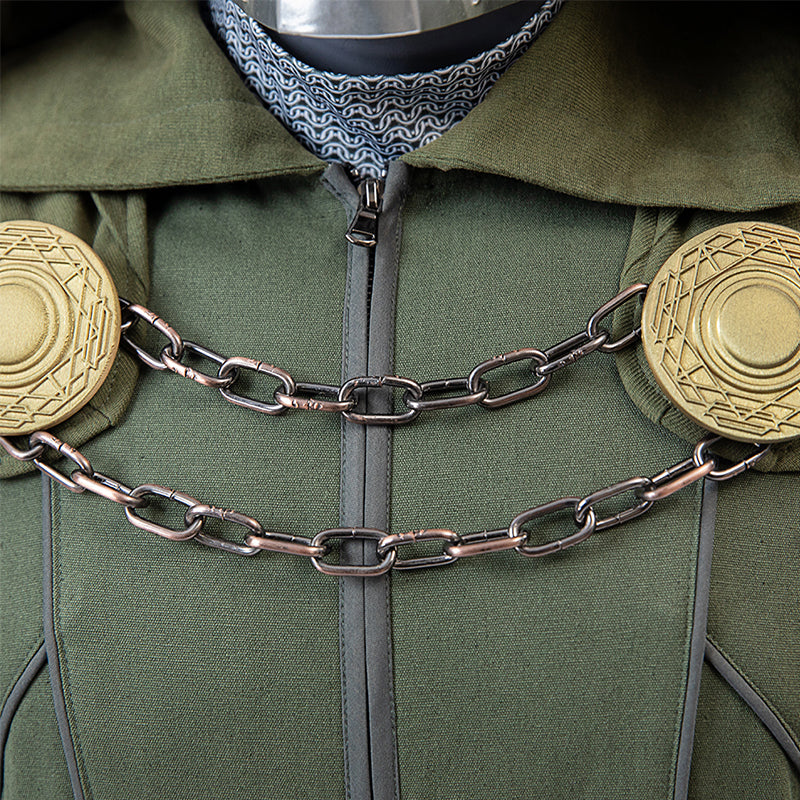 New Avengers 5 Doomsday Doctor Doom Cosplay Costume Halloween Jumpsuit Accosplay