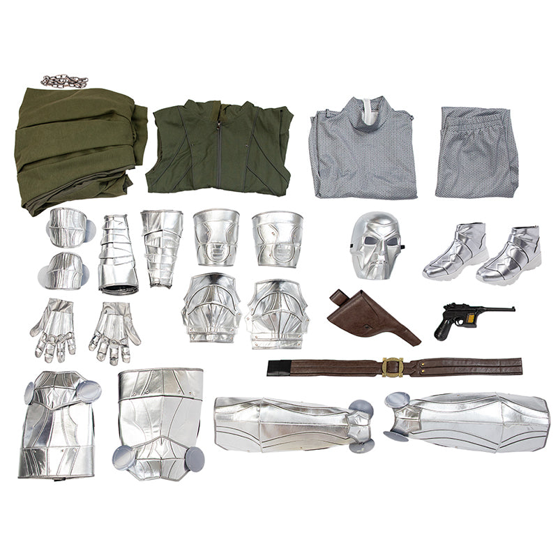 New Avengers 5 Doomsday Doctor Doom Cosplay Costume Halloween Jumpsuit Accosplay