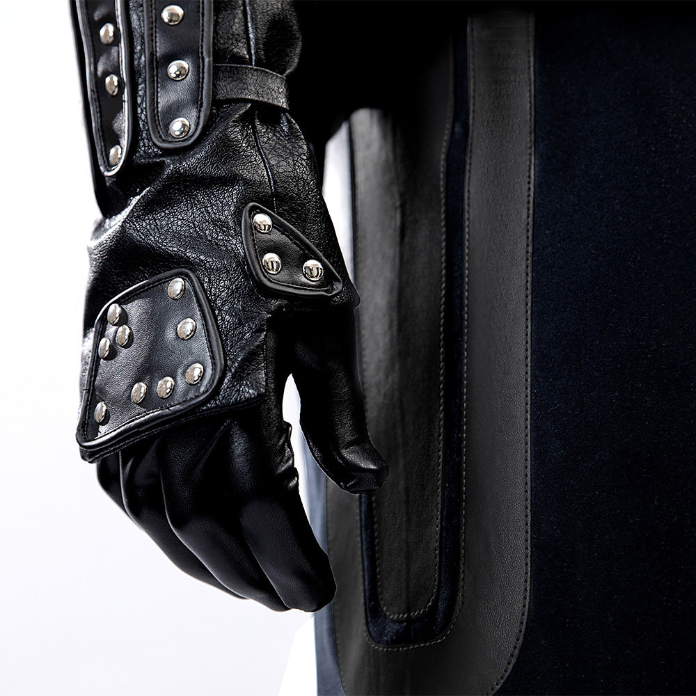 The Witcher Season 5 Geralt of Rivia Cosplay Costume Black Halloween Suit Accosplay