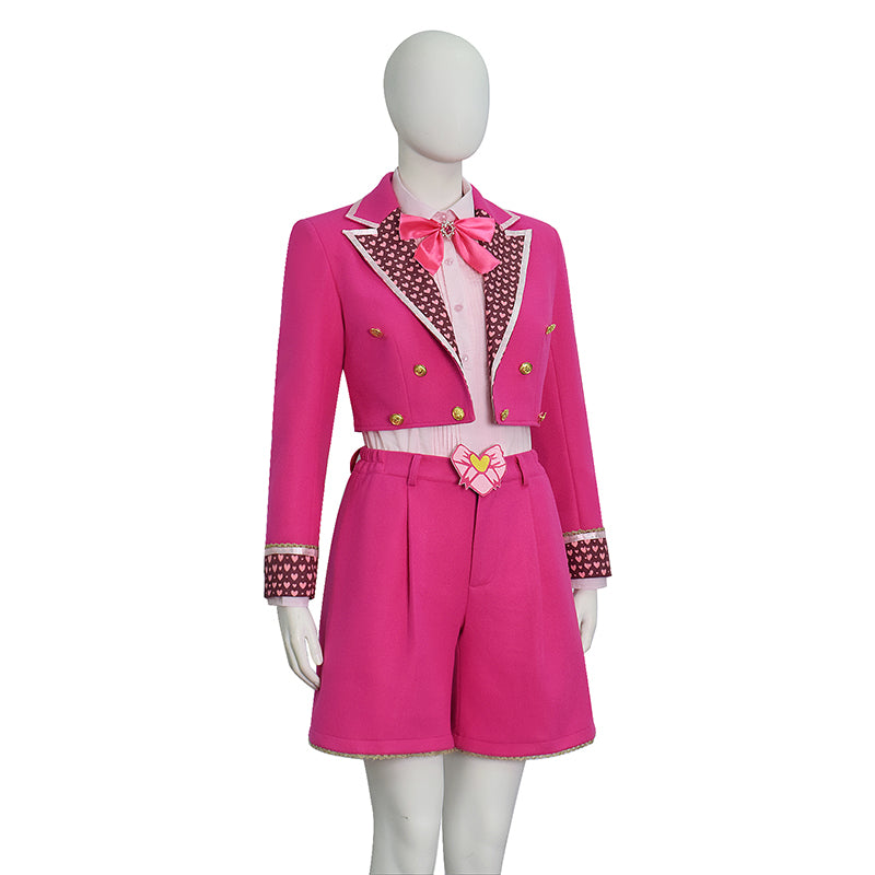 Descendants Wicked Wonderland Pink Hearts Cosplay Costume Halloween Fancy Suit ACcosplay