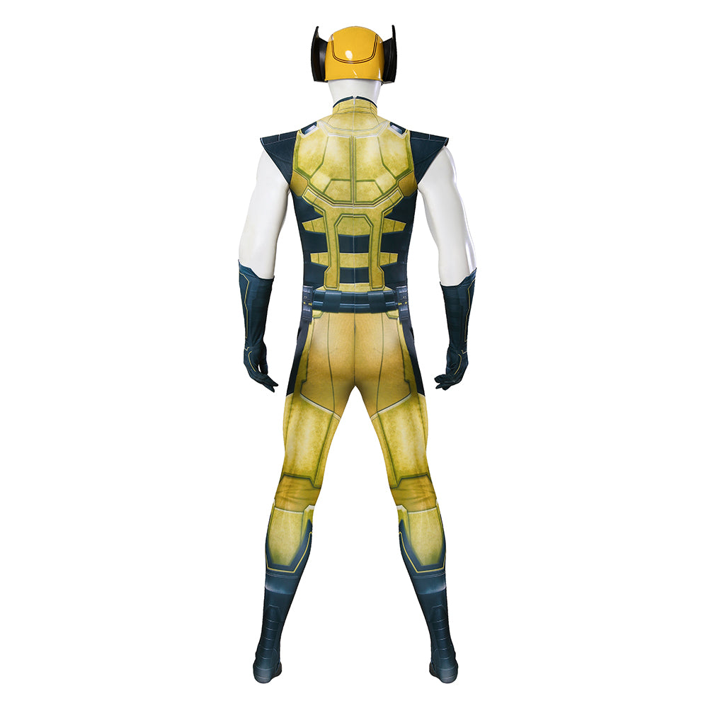 PS5 Marvel Rivals Wolverine James Logan Howlett Cosplay Costume Jumpsuit With Helmet