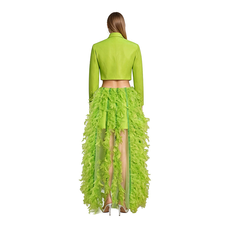 The Lizzie McGuire Movie Isabella Parigi Cosplay Costume Green Halloween Suit ACcosplay