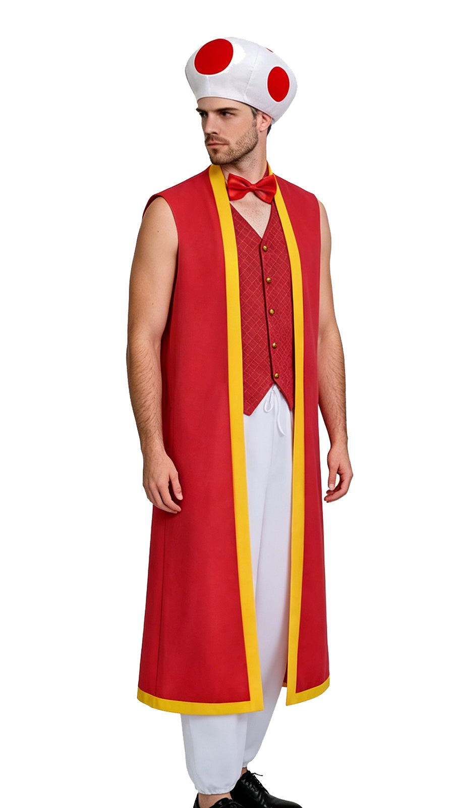 The Super Mario Bros. Movie Toad Cosplay Costume Red Halloween Outfit ACcosplay