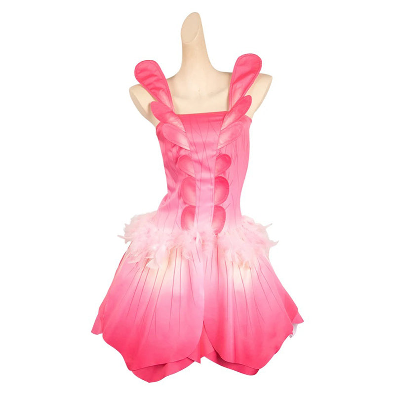 Wicked Glinda Oz Ball Gown Pink Dress Cosplay Costume Halloween Outfit ACcosplay