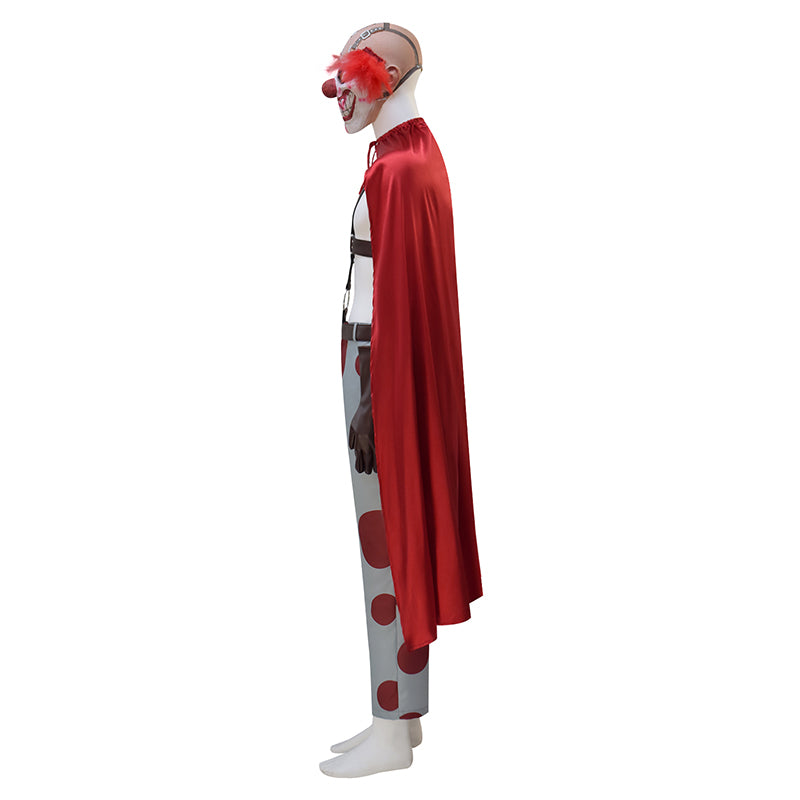 Twisted Metal Sweet Tooth Clown Pants Outfits With Mask Halloween Carnival Suit ACcosplay