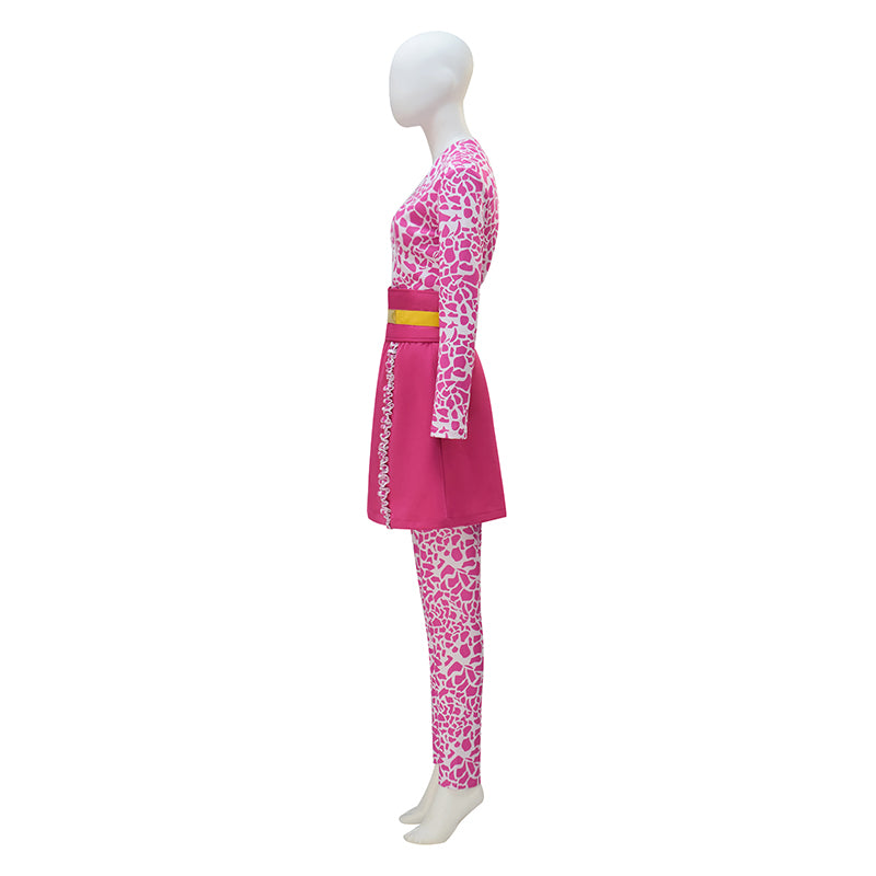 Glee Sue Sylvester Cosplay Costume Super Bass Pink Halloween Suit ACcosplay