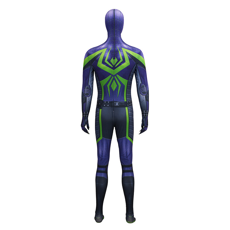 Spider-Man 2 Miles Morales Cosplay Costume Purple Reign Suit Jumpsuit ACcosplay