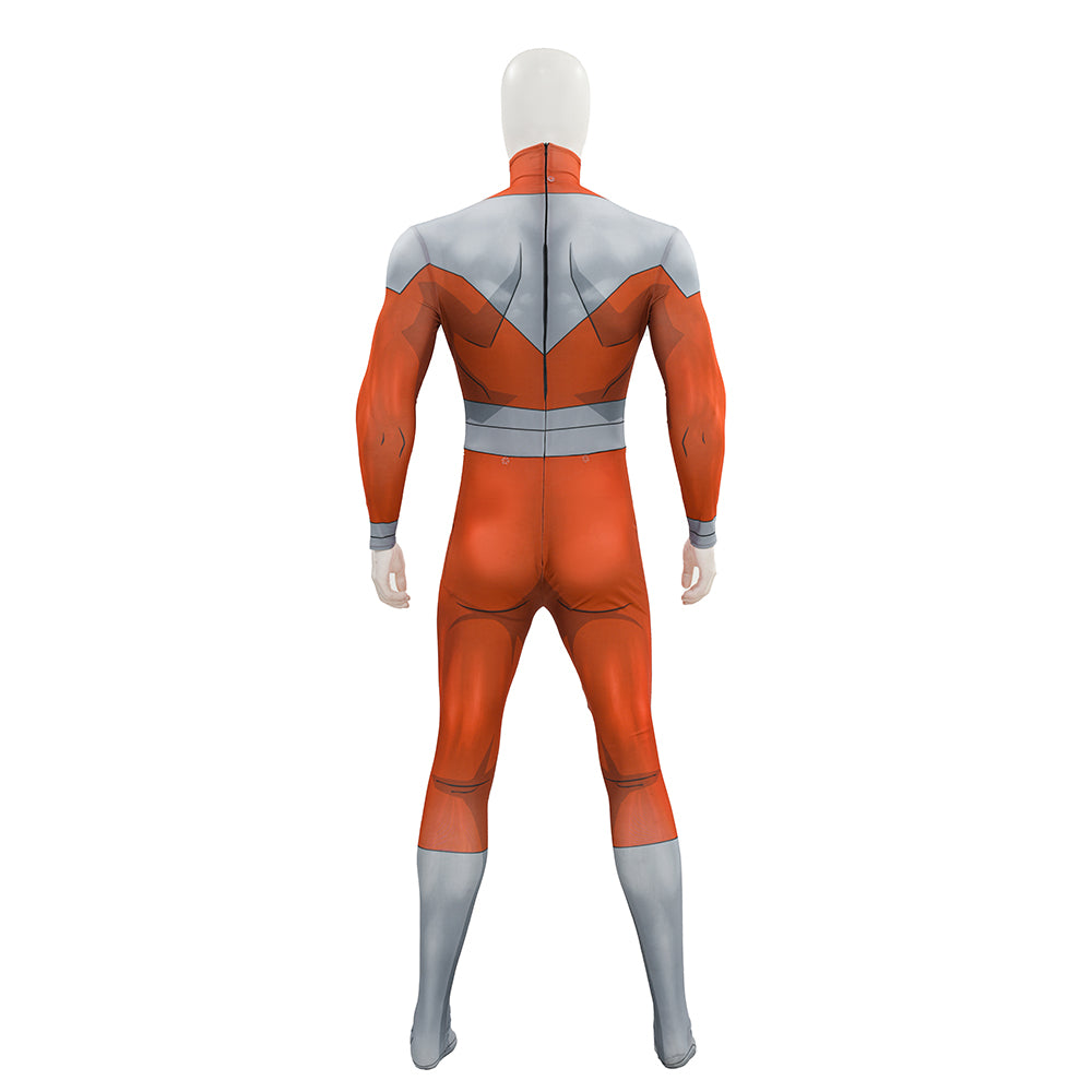 Invincible Season 4 Thragg Cosplay Costume Orange Cape With Fur Collar ACcosplay