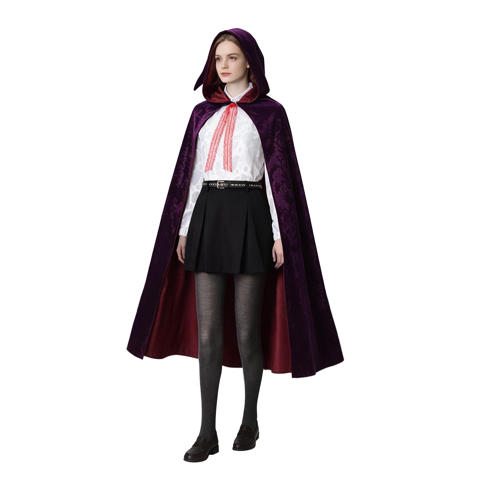 Hexed Billie Cosplay Costume Velvet Hooded Cloak Witch Series Clothing ACcosplay