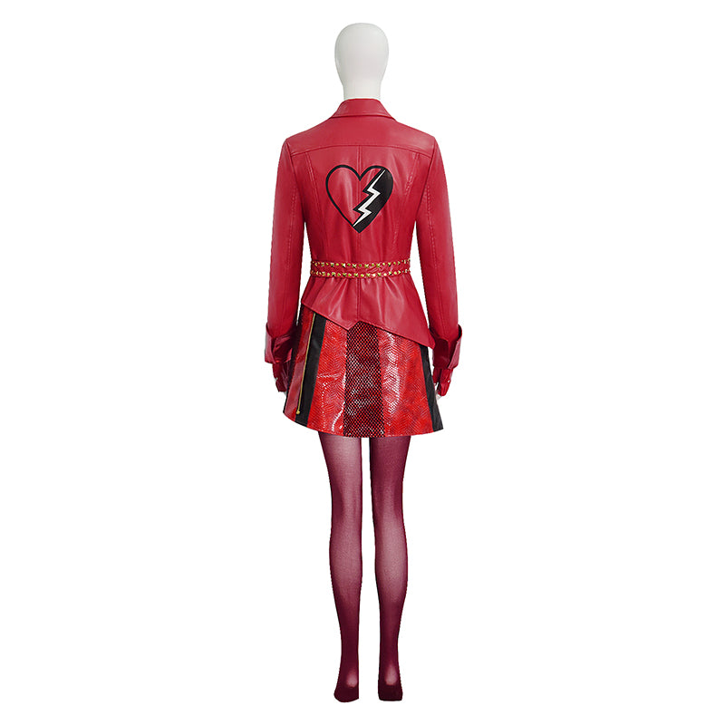 Descendants The Rise of Red Cosplay Costume Red Leather Suit ACcosplay