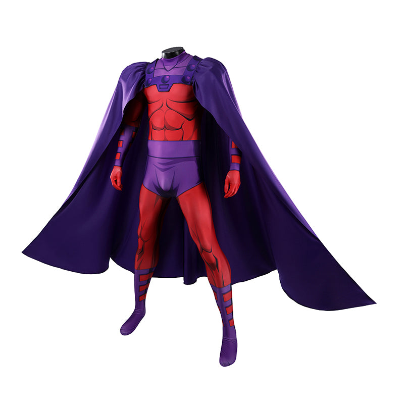 X-Men 97 Magneto Cosplay Costume With Cape Halloween Jumpsuit ACcosplay