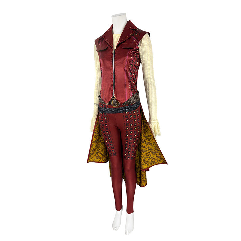 Descendants 5 Dark Wonderland Red Queen Cosplay Costume Red Princess Outfit ACcosplay