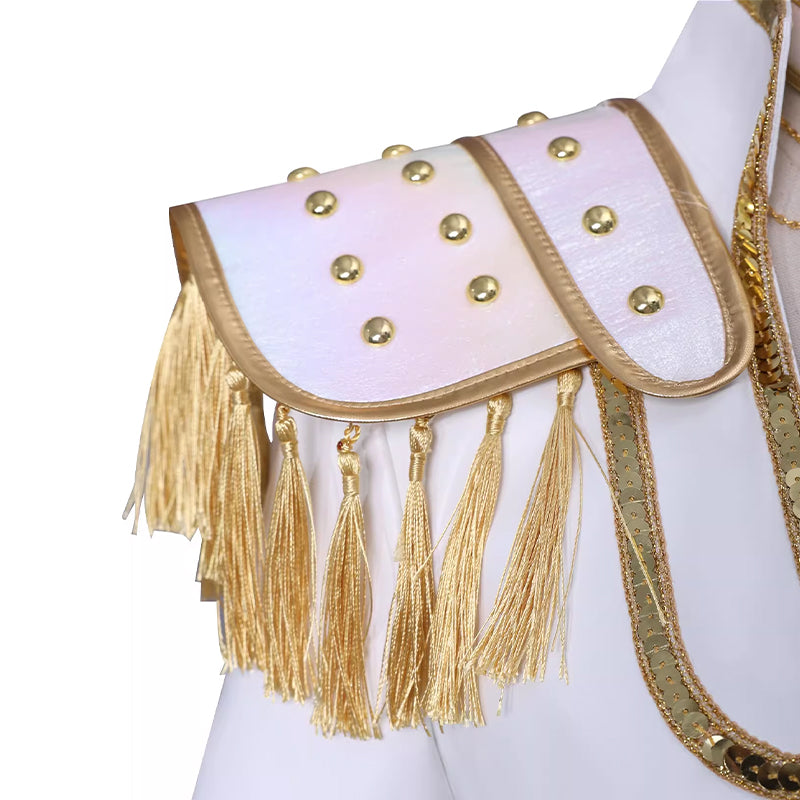 Kpop Demon Hunters Mira Cosplay Costume Golden White Dance Halloween Suit ACcosplay