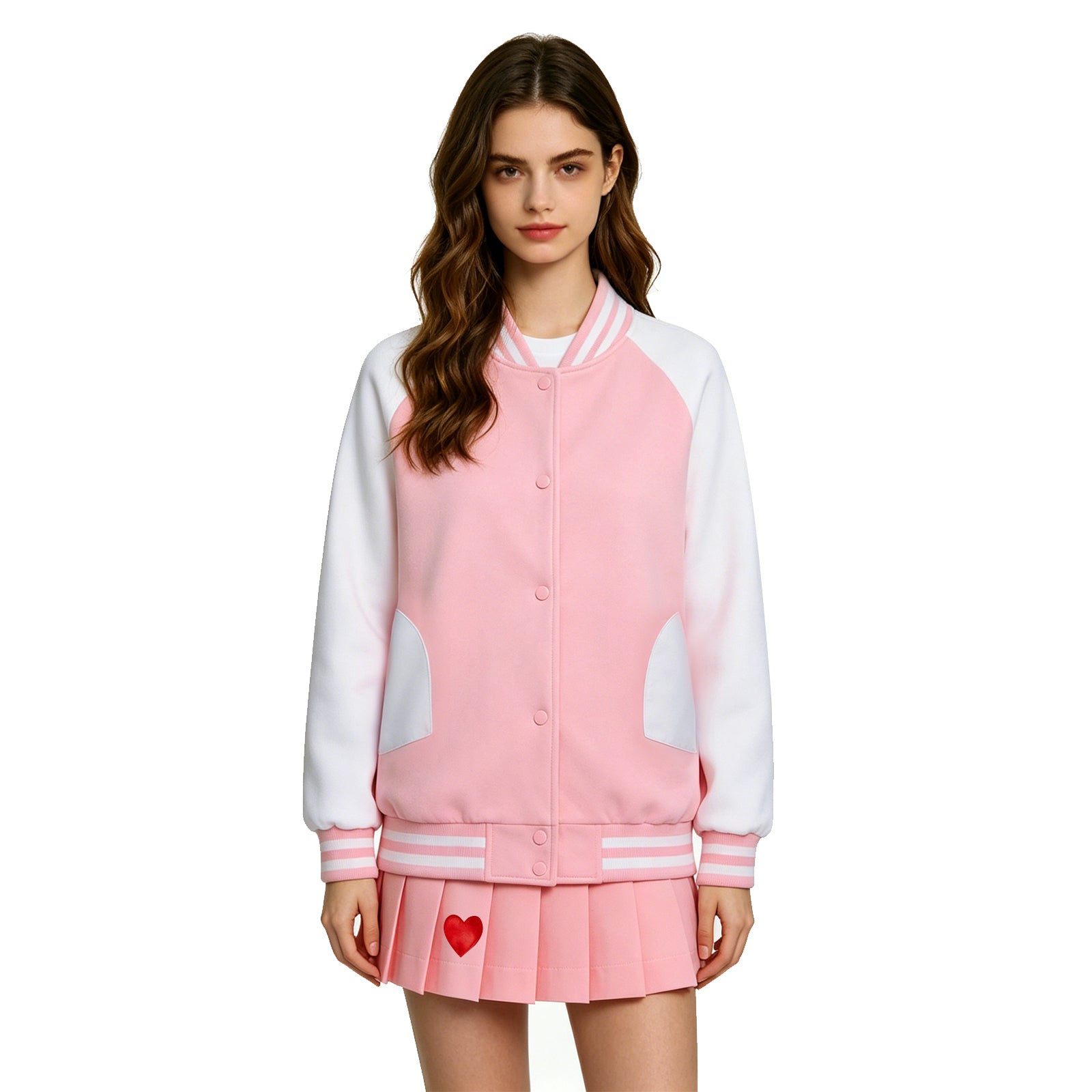 Legally Blonde Elle Woods Replica Cosplay Costume Baseball Jacket Halloween Suit ACcosplay