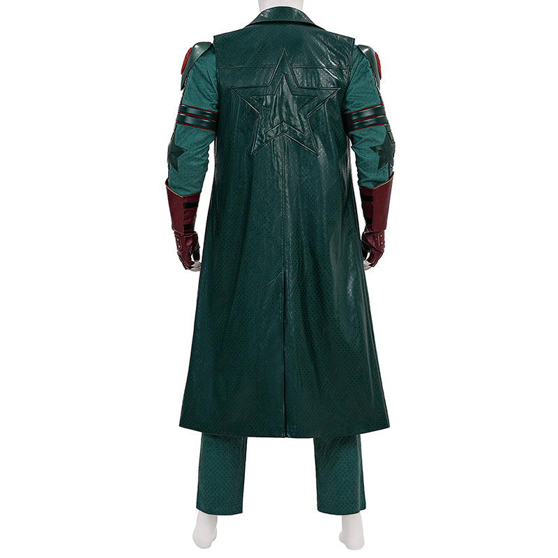 Vought Rising Soldier Boy Cosplay Costume Hardcore Halloween Green Suit ACcosplay