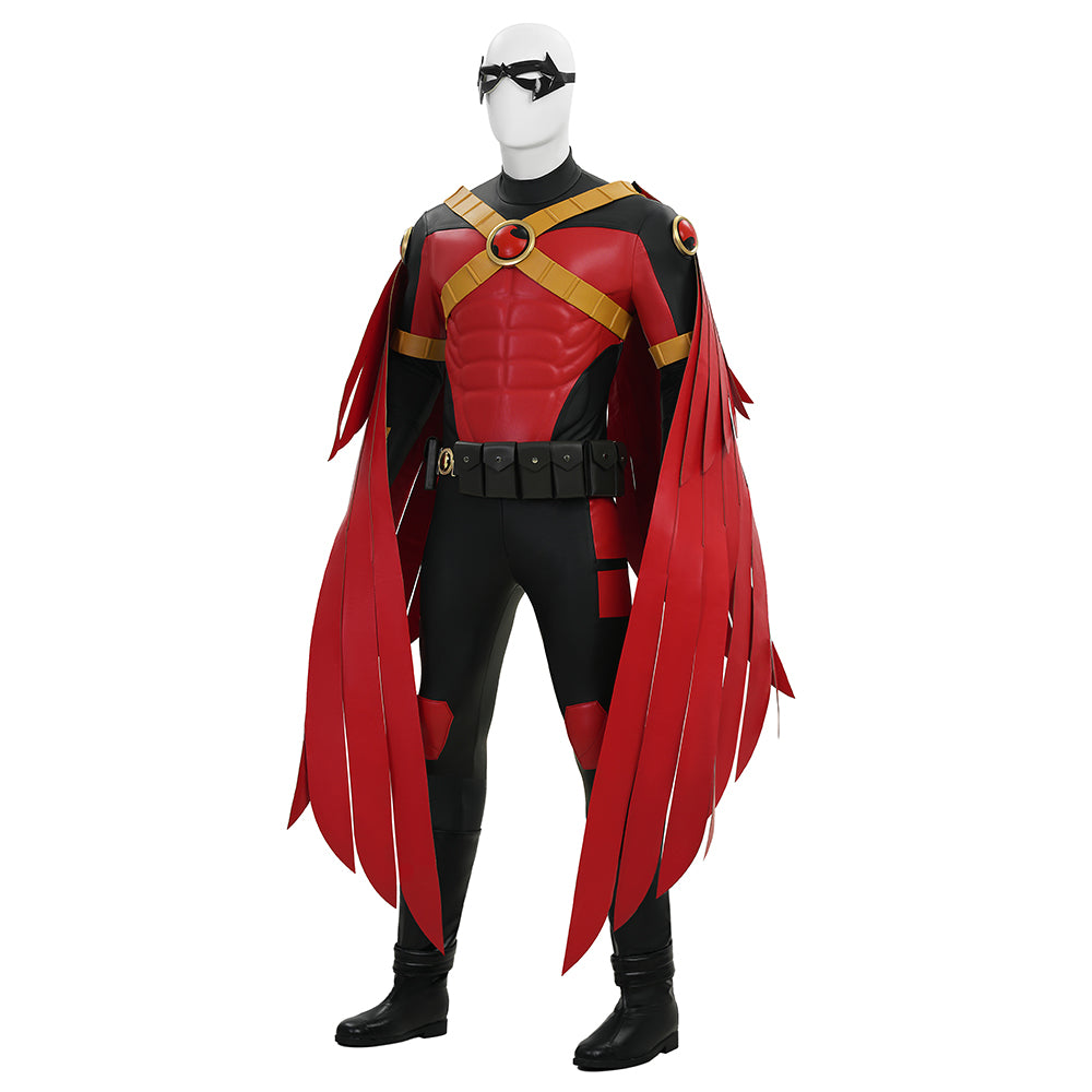 Robin War Red Robin Tim Drake Cosplay Costume Halloween Outfit ACcosplay