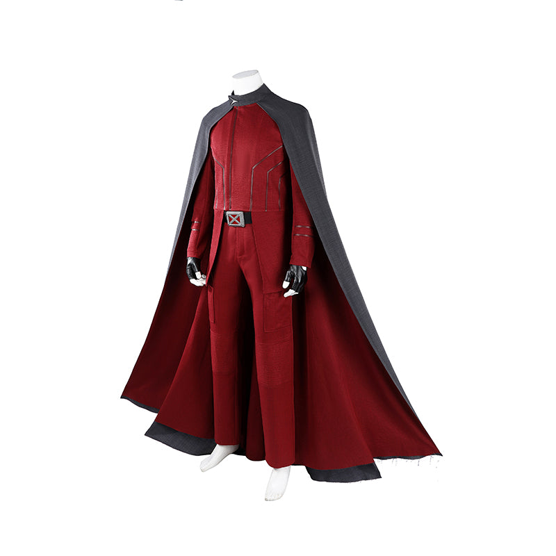 Avengers Doomsday Magneto Cosplay Costume With Cloak Halloween Red Suit ACcosplay