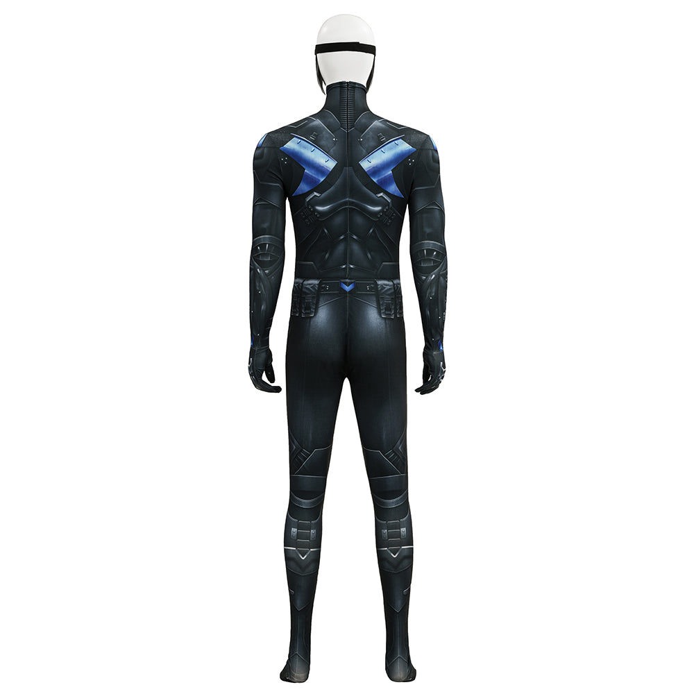 Arkham Knight Nightwing Cosplay Costume Nightwing Printed Jumpsuit ACcosplay