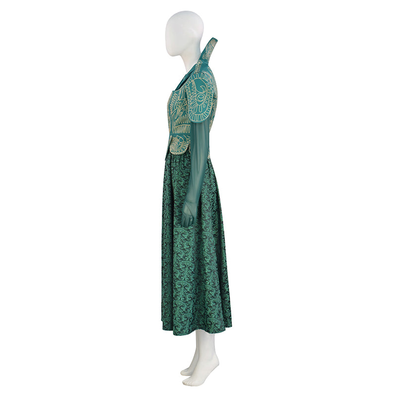 Wicked For Good Madame Morrible Cosplay Costume Halloween Green Party Suit ACcosplay