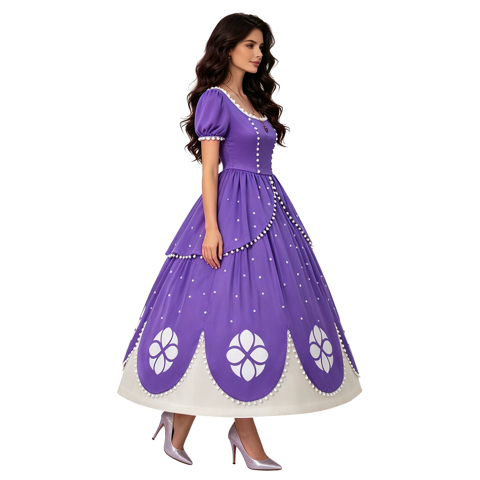 Sofia the First Sofia Cosplay Costume Purple Princess Dress Halloween Outfit ACcosplay