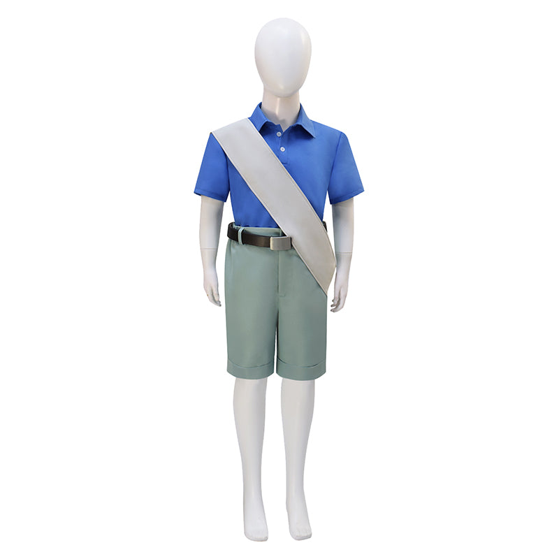 Elio Movie Cosplay Costume Boys Kid's Blue Halloween Parade Carnival ACcosplay