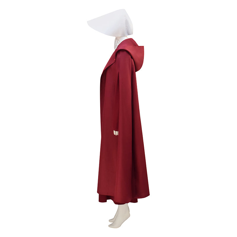 The Handmaid's Tale Hooded Cape Cosplay Costume Halloween Outfit ACcosplay