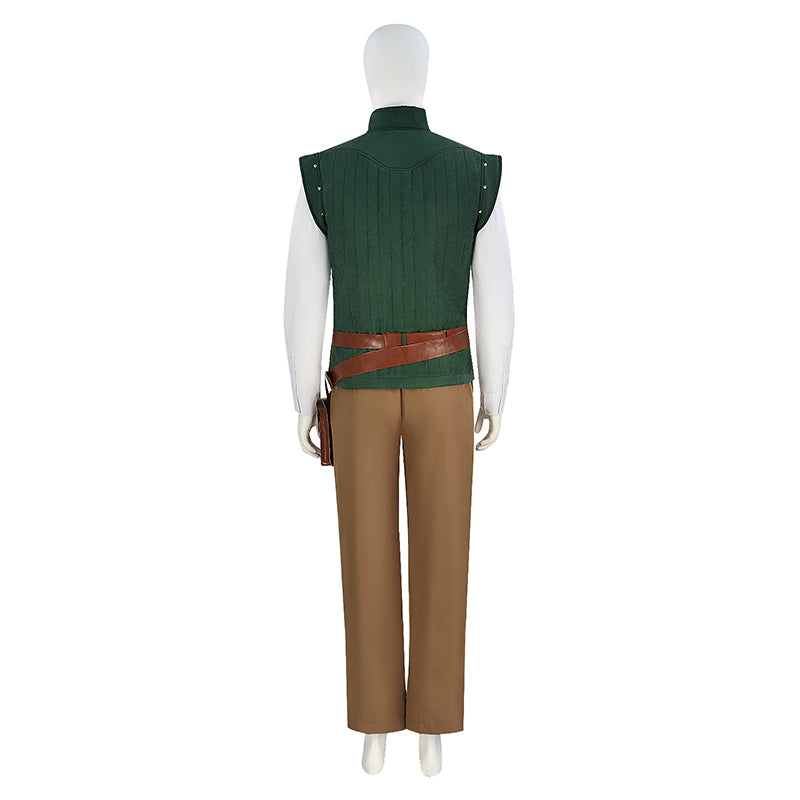 Prince Tangled Cosplay Flynn Rider Costume Vest Shirt Outfit Halloween Carnival Suit ACcosplay