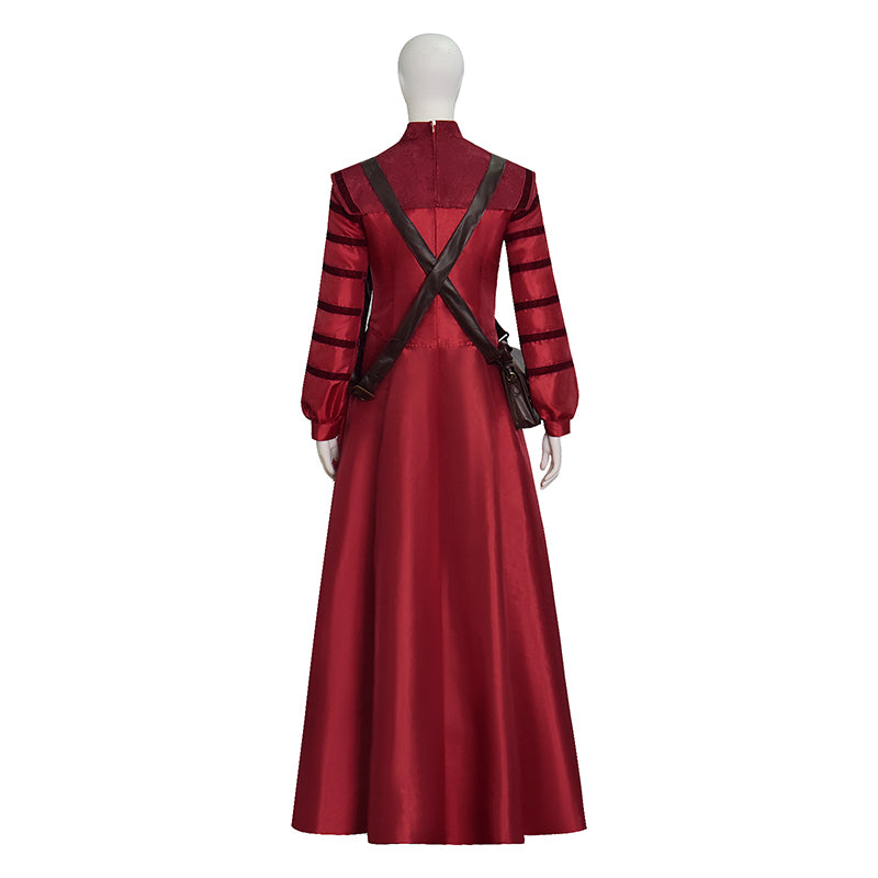 1666: Amsterdam Noa Cosplay Costume Red Long Dress with Accessories ACcosplay