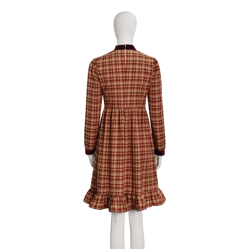 Girls Esther Orphan Cosplay Costume Brown Dress Adults Women Halloween Suit ACcosplay