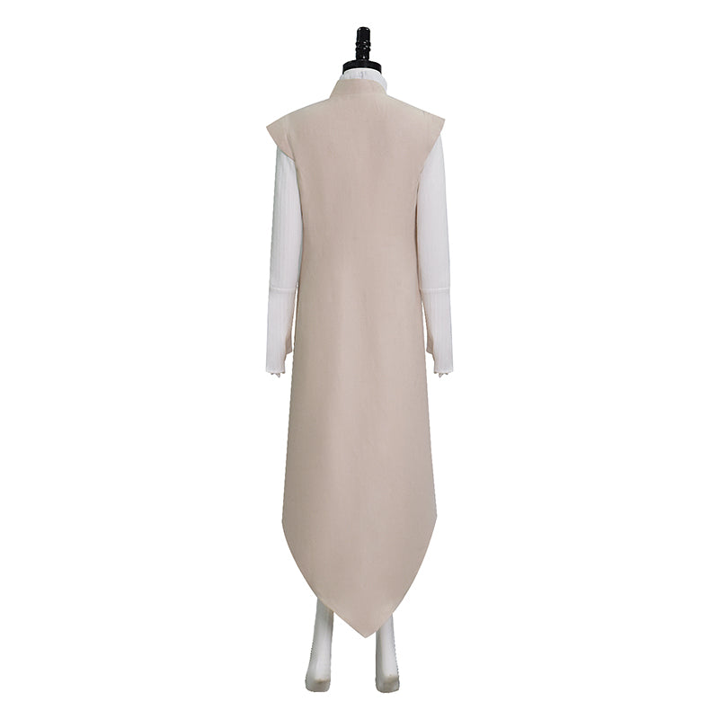 Star Wars Andor Mon Mothma Cosplay Costume Formal White Halloween Outfit ACcosplay