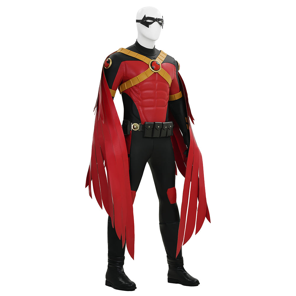 Robin War Red Robin Tim Drake Cosplay Costume Halloween Outfit ACcosplay
