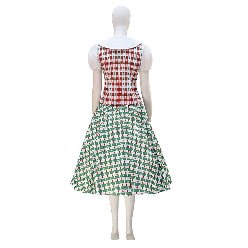 Women's Betty Lou Who Christmas Dress Cosplay Costume Christmas Suit ACcosplay