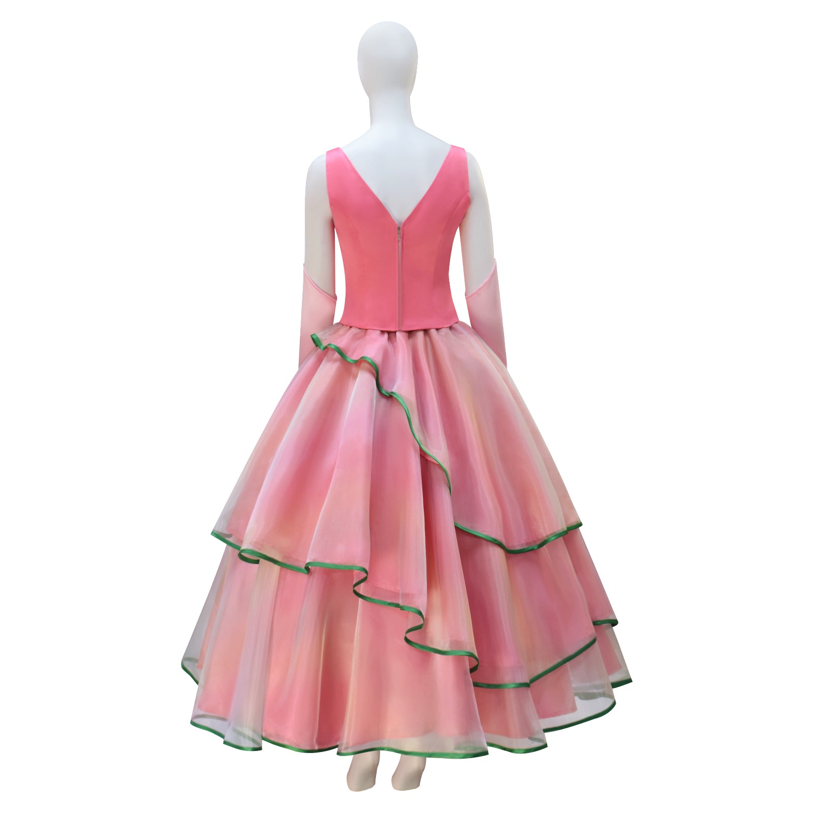 Wicked Witch Glinda Cosplay Costume Pink Dress Halloween Outfit ACcosplay