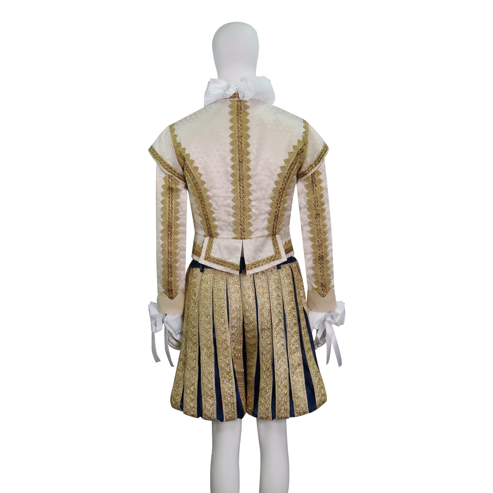 Aziraphale Cosplay Royal Court Suit Good Omens 16th Century Elizabethan Nobleman Costume