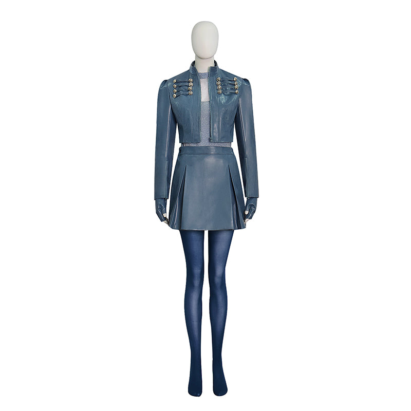 Descendants 5 Chloe Charming Cosplay Costume Blue Halloween Outfit ACcosplay