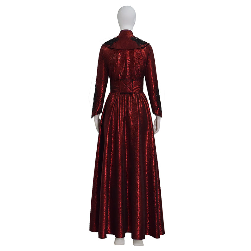 Rhaenyra Targaryen Cosplay Costume House of the Dragon Red Long Robe Halloween Carnival Outfit