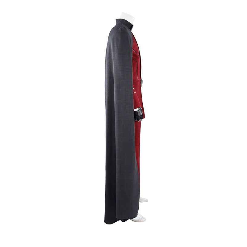 Avengers Doomsday Magneto Cosplay Costume With Cloak Halloween Red Suit ACcosplay