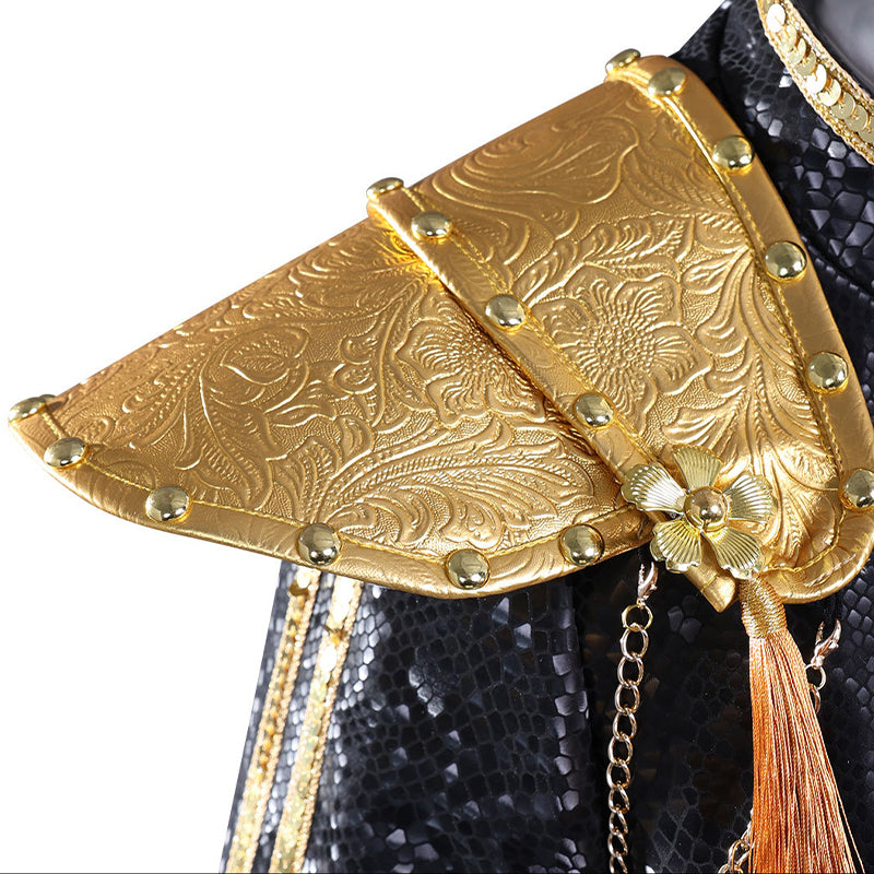 Kpop Demon Hunters Rumi Cosplay Costume Golden Black Golden Dance Halloween Suit ACcosplay