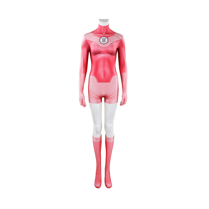 Invincible Season 4 Atom Eve Cosplay Costume Halloween Pink Jumpsuit ACcosplay
