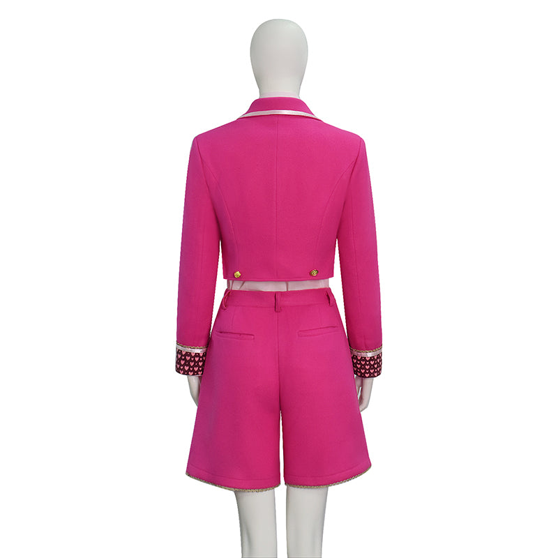 Descendants Wicked Wonderland Pink Hearts Cosplay Costume Halloween Fancy Suit ACcosplay