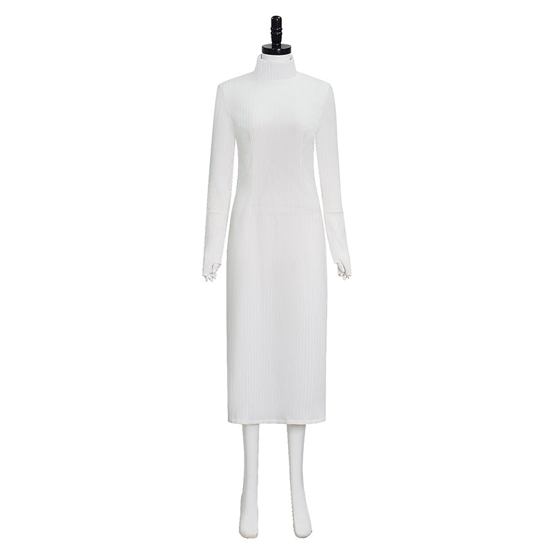 Star Wars Andor Mon Mothma Cosplay Costume Formal White Halloween Outfit ACcosplay