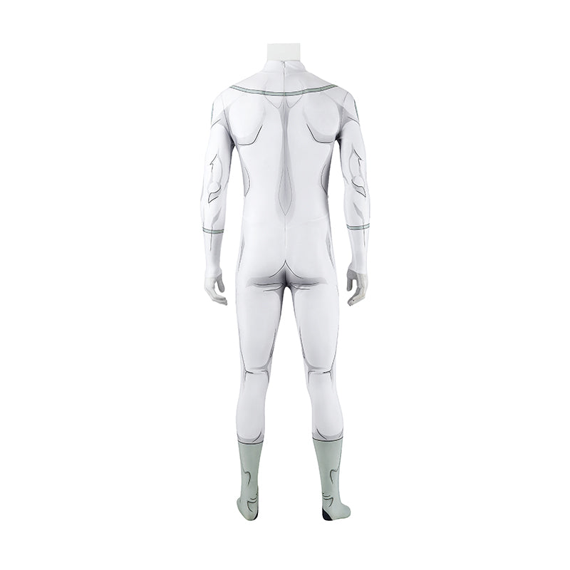 Invincible Mark Grayson Viltrumite Cosplay Costume White Jumpsuit with Apron ACcosplay