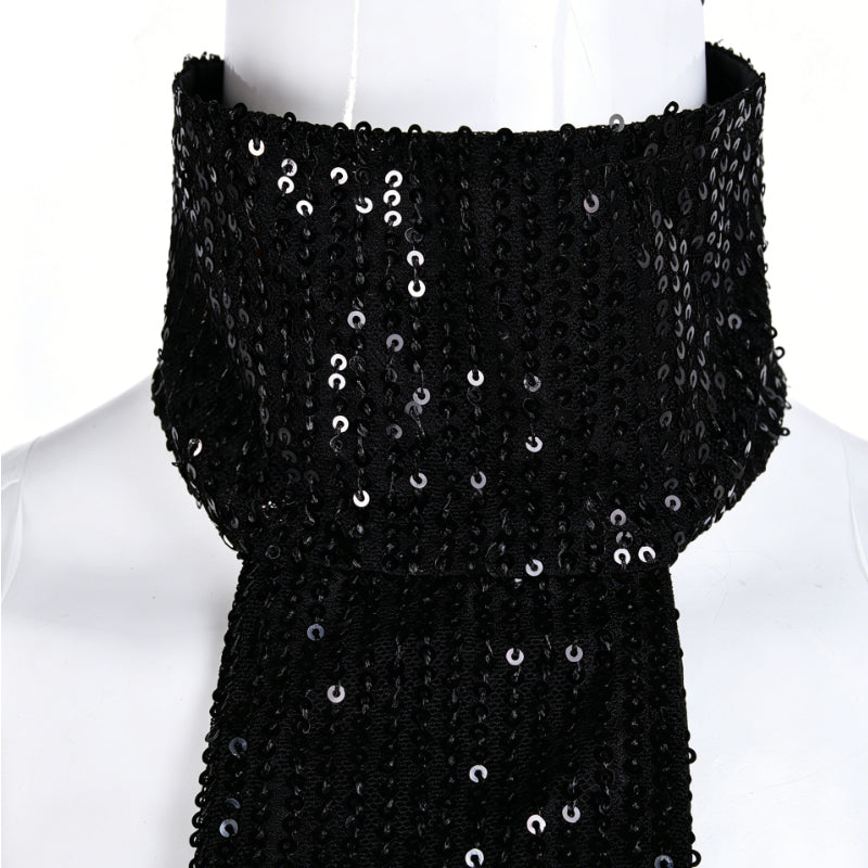 Star Wars Padme Amidala Black Gown Cosplay Costume with Train Party Suit ACcosplay