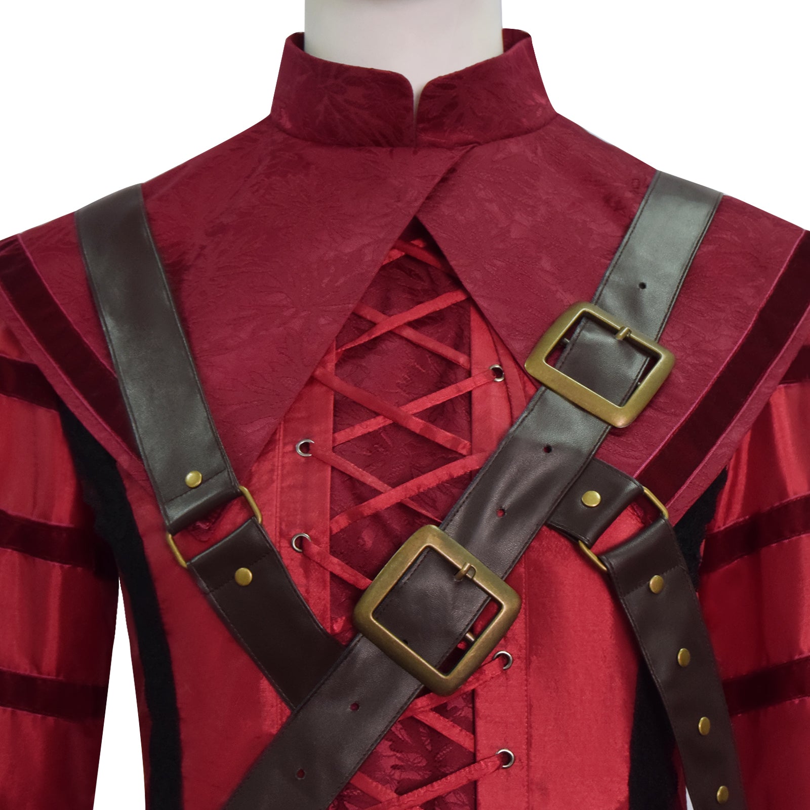 1666: Amsterdam Noa Cosplay Costume Red Long Dress with Accessories ACcosplay