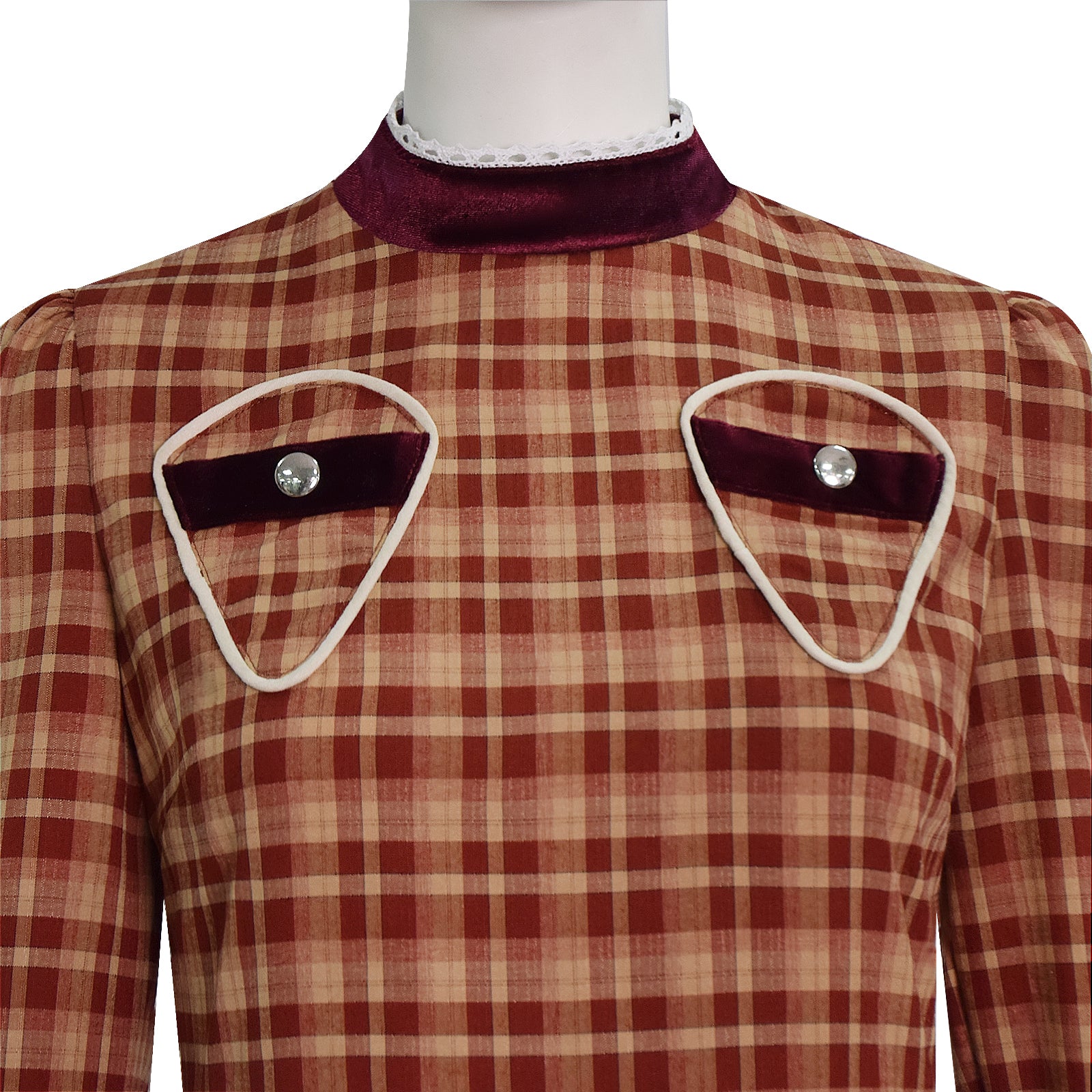 Girls Esther Orphan Cosplay Costume Brown Dress Adults Women Halloween Suit ACcosplay