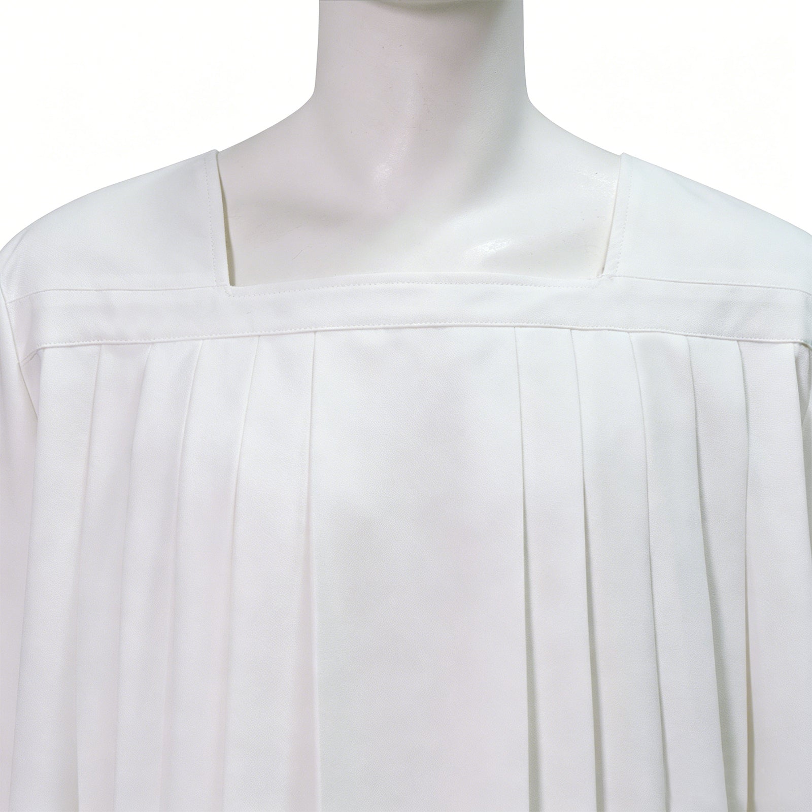 White Pleated Lace Surplice Roman Catholic Liturgical Vestment ACcosplay