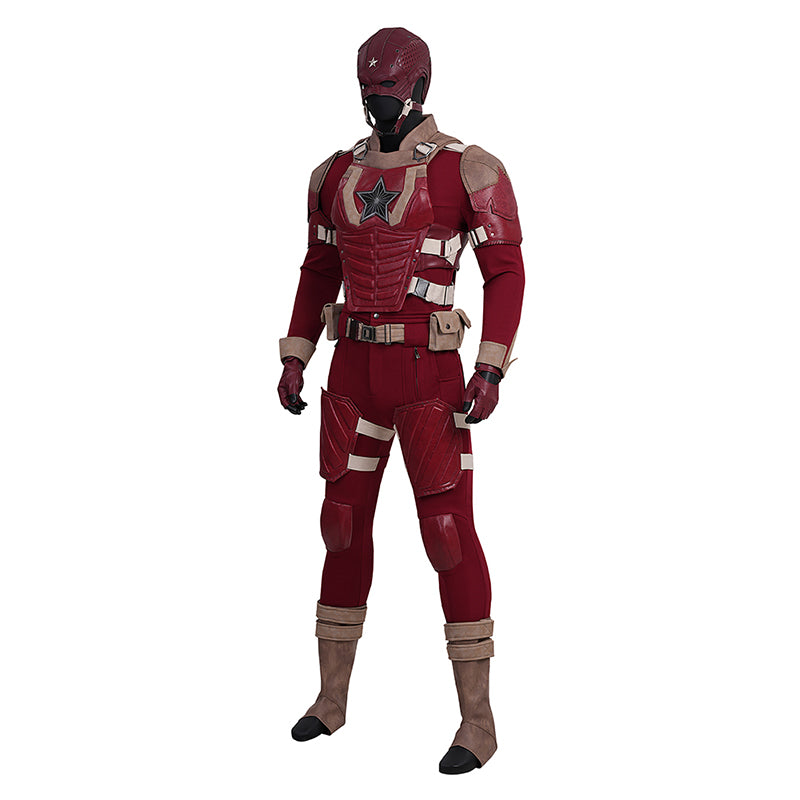 Thunderbolts Red Guardian Cosplay Costume Halloween Outfit Version 2 ACcosplay