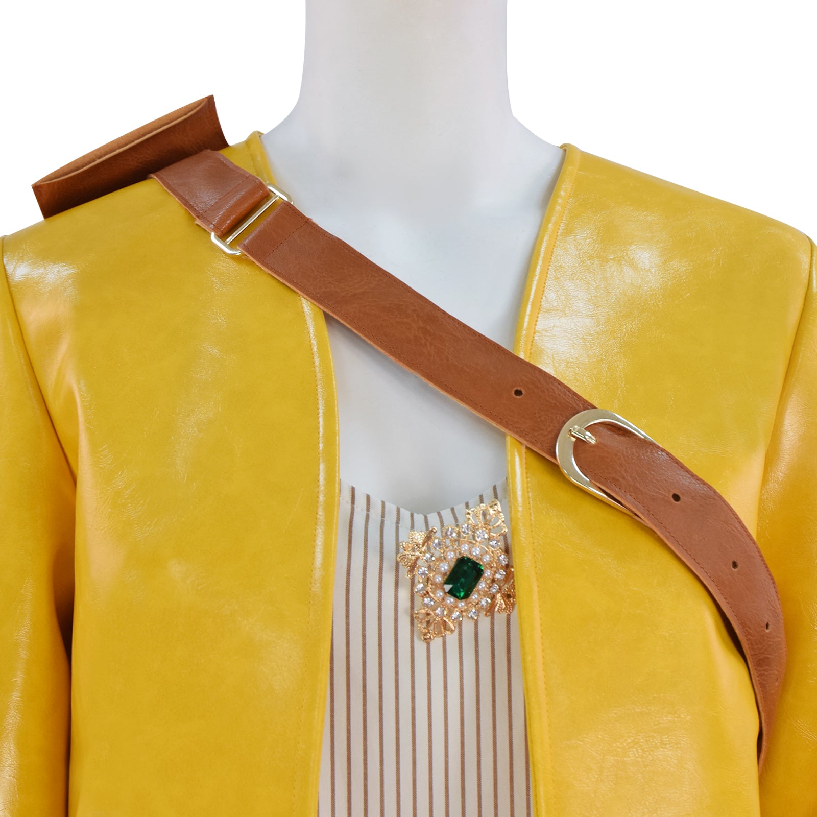 The Witcher Season 4 Ciri Cosplay Costume Medieval Warrior Yellow Halloween Outfit ACcosplay