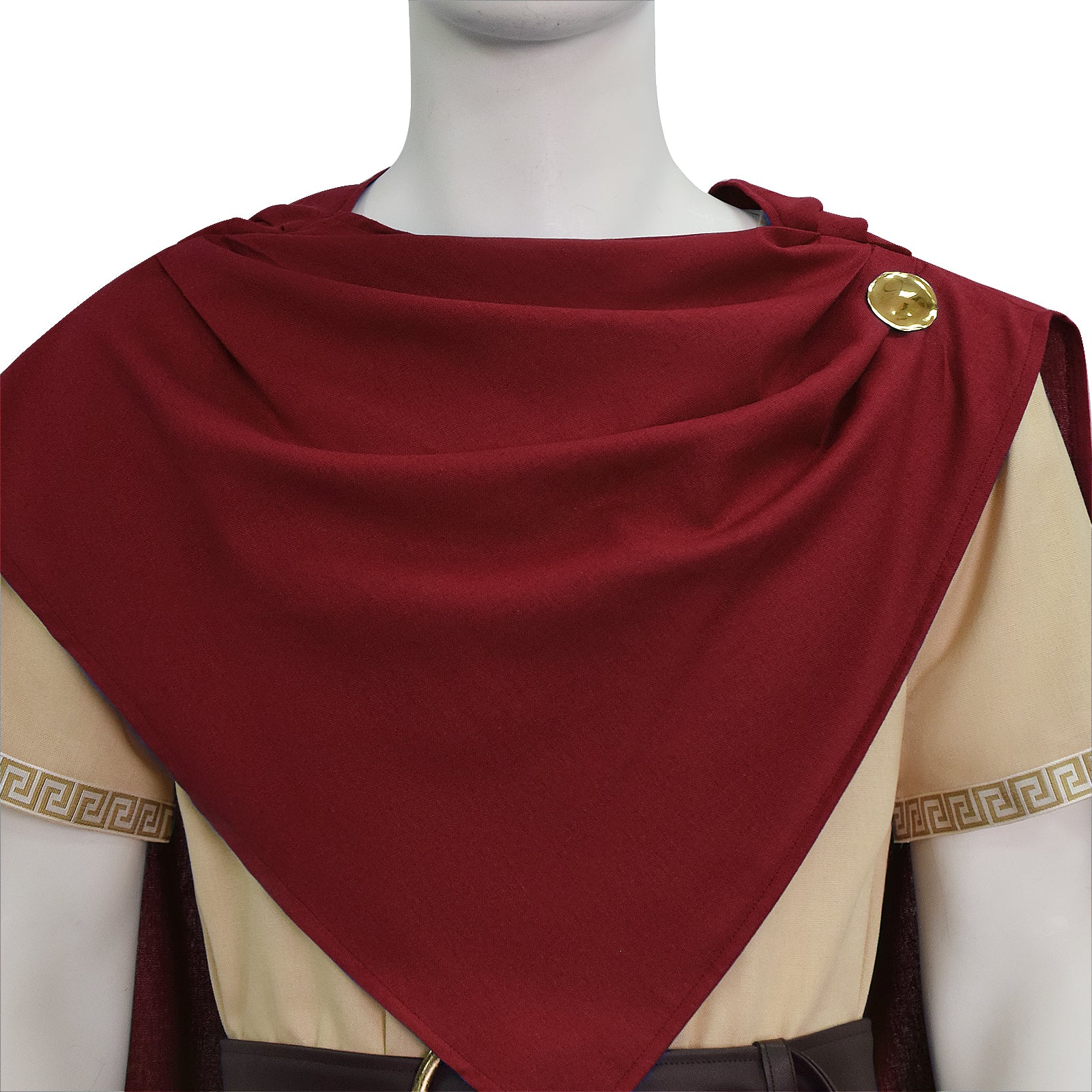 The Odyssey Odysseus Cosplay Costume Ancient Greek Warrior Halloween Red Outfit ACcosplay