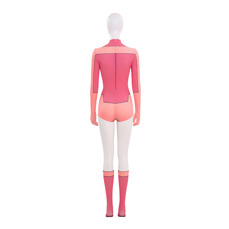 Invincible Atom Eve Cosplay Costume Halloween Pink Jumpsuit ACcosplay